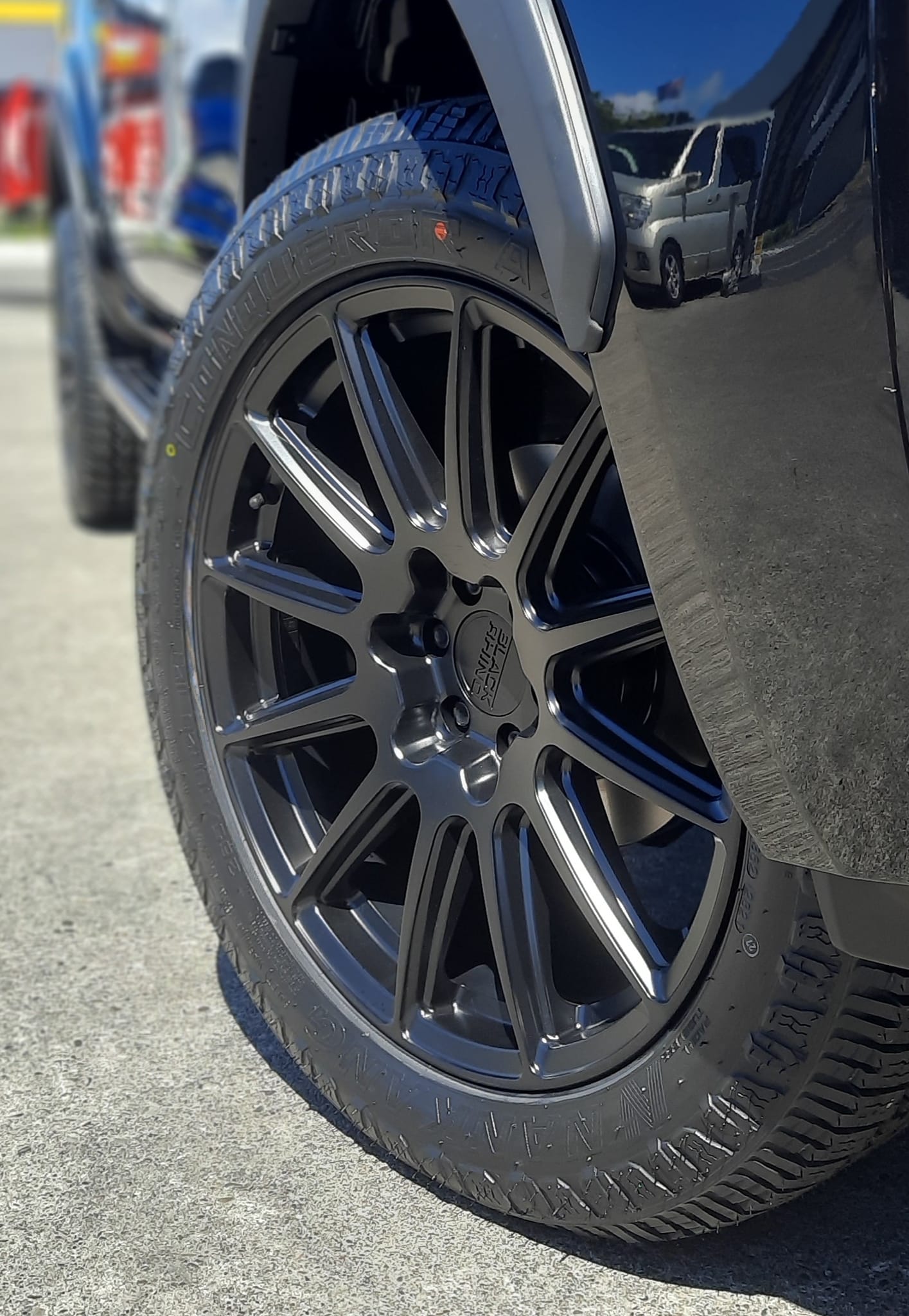 Nissan Navara on 20" Black Rhino Waza