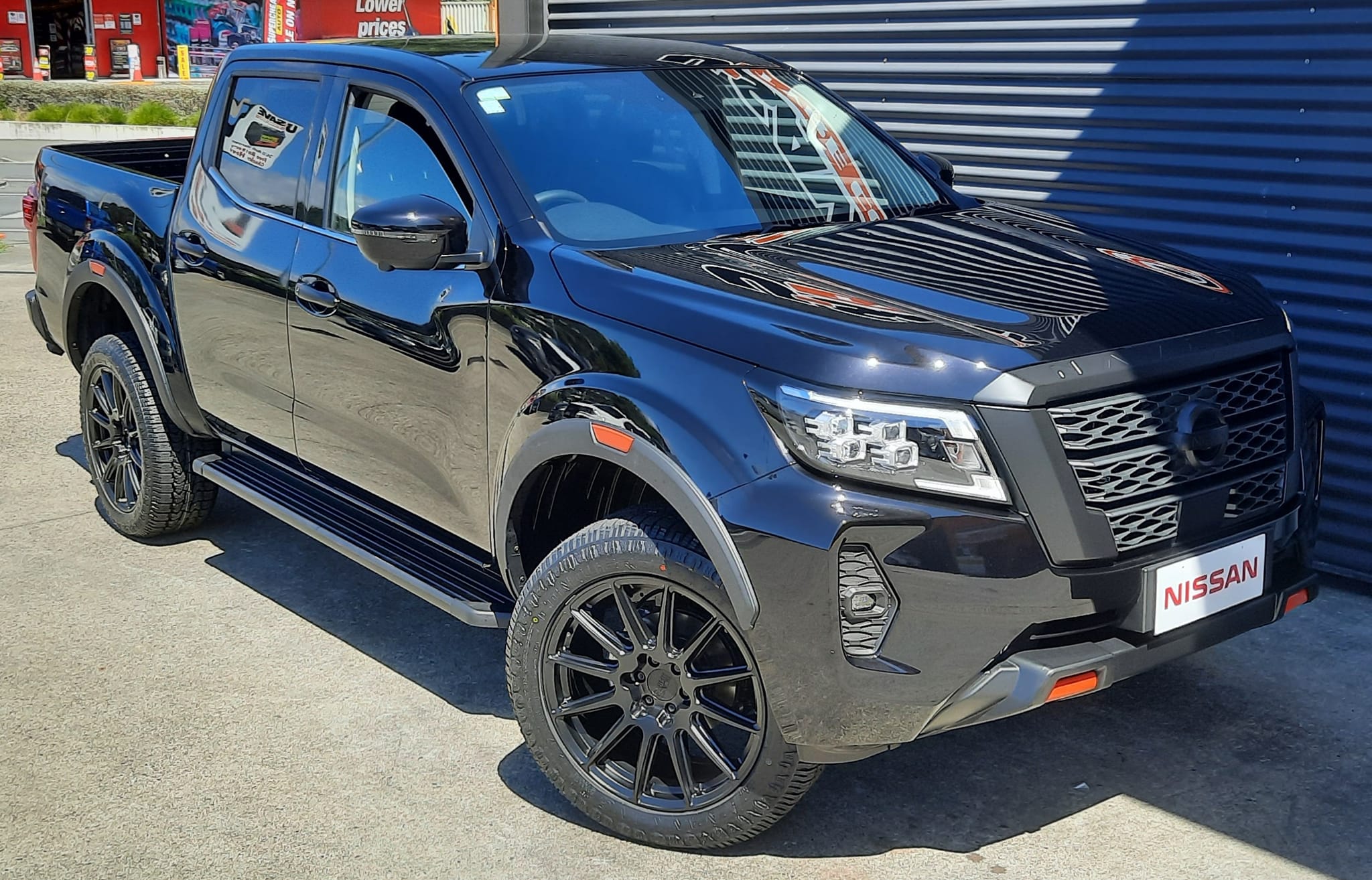 Nissan Navara on 20" Black Rhino Waza