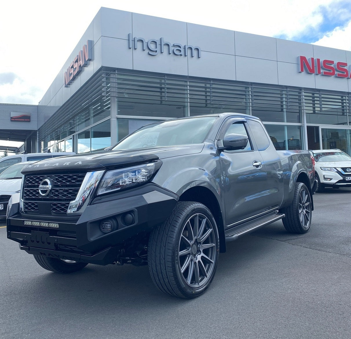 Nissan Navara on 22" Black Rhino Waza