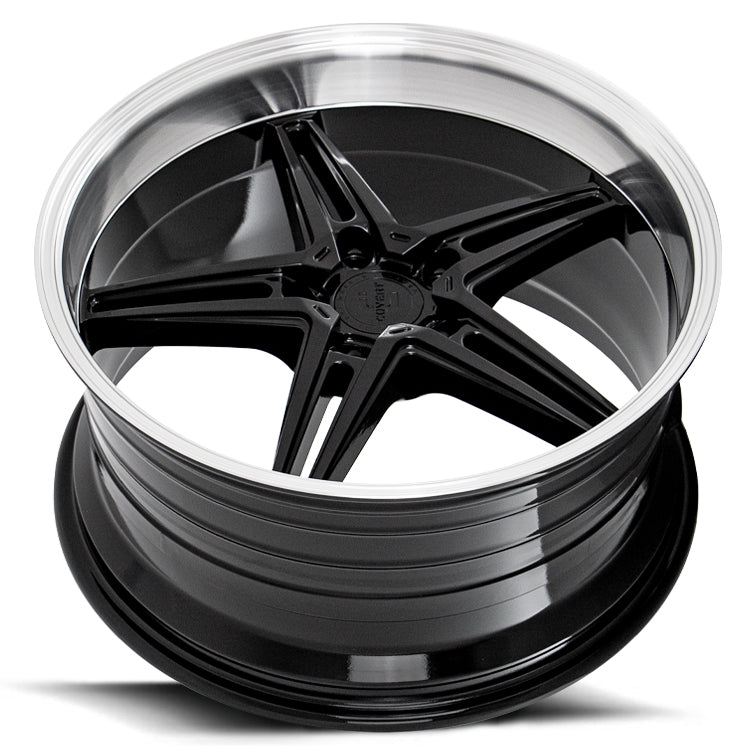 Load image into Gallery viewer, Covert Wheels CV5 Gloss Black w/Machined Lip
