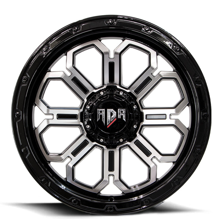 Load image into Gallery viewer, Red Dirt Road RD23 Gloss Black w/Machined Face &amp; Black Lip
