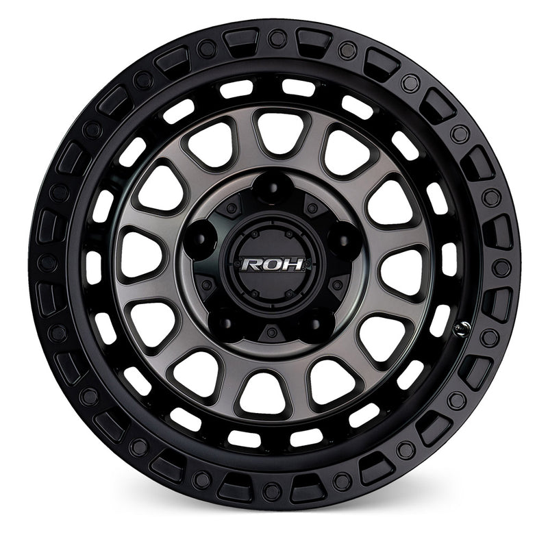 Load image into Gallery viewer, ROH Alloy Wheels ASSAULT Matt Black w/Machined Face &amp; Dark Tint
