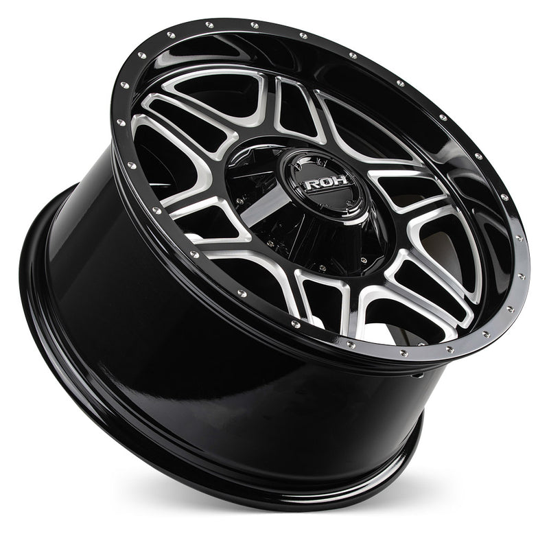 Load image into Gallery viewer, ROH Alloy Wheels MAVERICK Gloss Black w/Milled Spokes
