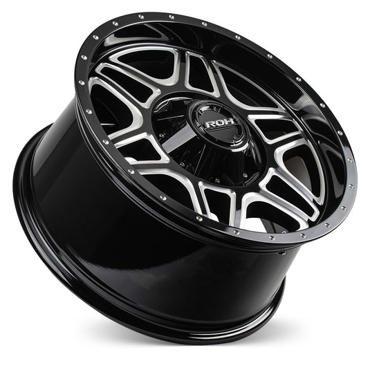 ROH Alloy Wheels MAVERICK Gloss Black w/Milled Spokes