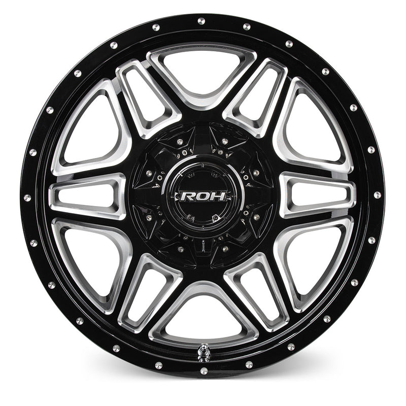 Load image into Gallery viewer, ROH Alloy Wheels MAVERICK Gloss Black w/Milled Spokes
