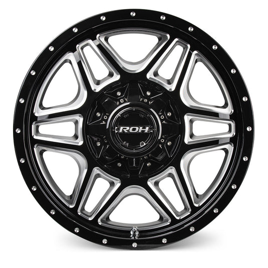 ROH Alloy Wheels MAVERICK Gloss Black w/Milled Spokes