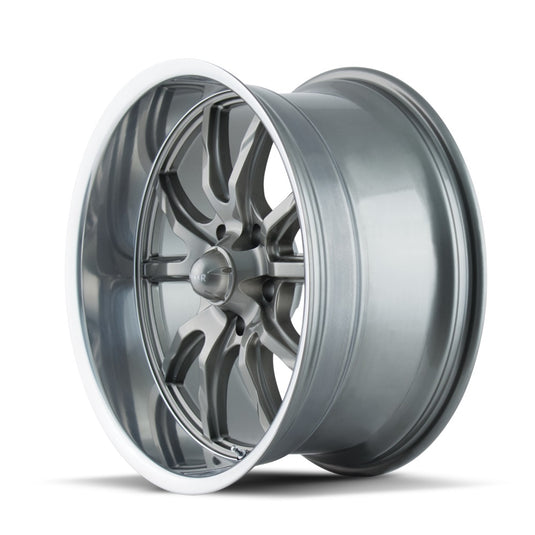 Ridler Wheels R650 Grey w/Polished Lip
