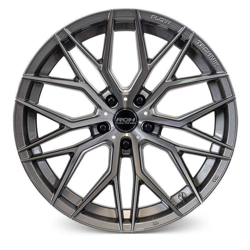 Load image into Gallery viewer, ROH Alloy Wheels RF4 Gunmetal w/Machined Face
