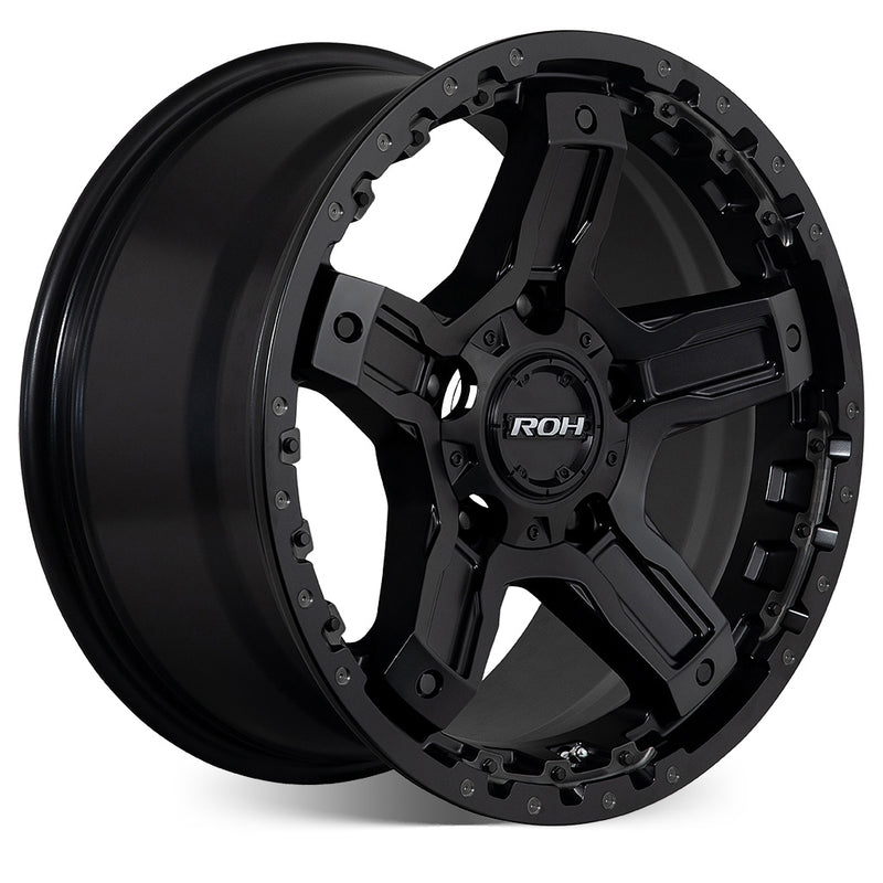 Load image into Gallery viewer, ROH Alloy Wheels ROCK 5 Matt Black
