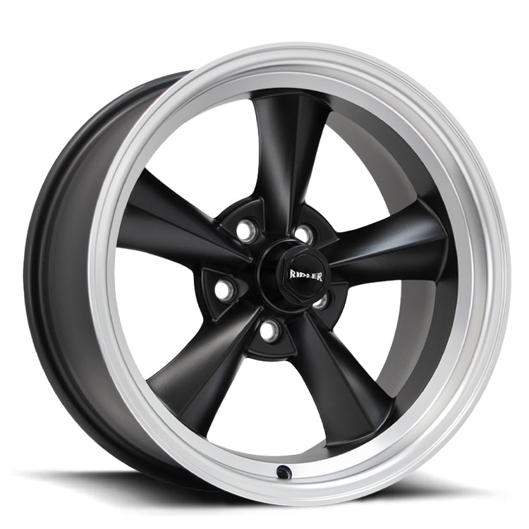 Ridler Wheels R675 Matt Black w/Machined Lip
