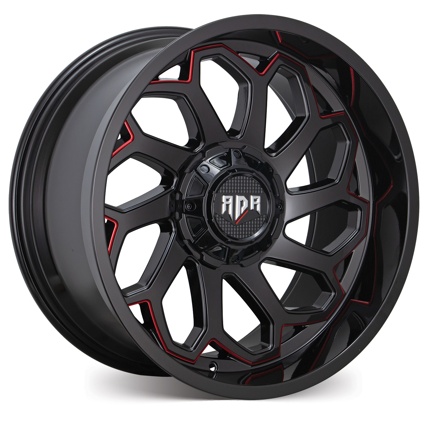 RDR RD53[Gloss Black w/Red Milled Spoke Edge]