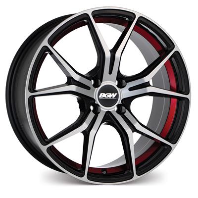 BGW COMPTON[Gloss Black w/Machined Face & Red Undercut]
