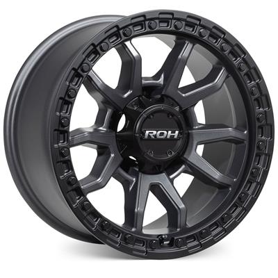 ROH ALLOY RAID 5[Matt Gunmetal w/Matt Black Rim Edge]