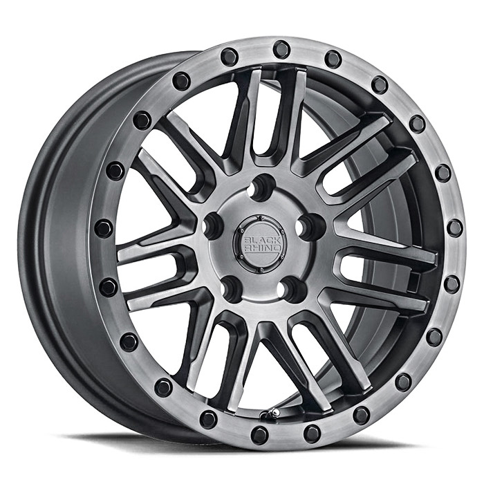 BLACK RHINO ARCHES[Matt Brushed Gunmetal w/Black Bolts]