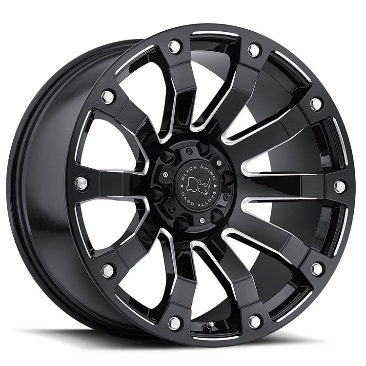 BLACK RHINO SELKIRK[Gloss Black w/Milled Spokes]