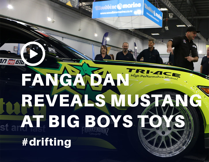 Fanga Dan Revealing the Ford Mustang at Big Boys Toys 2017